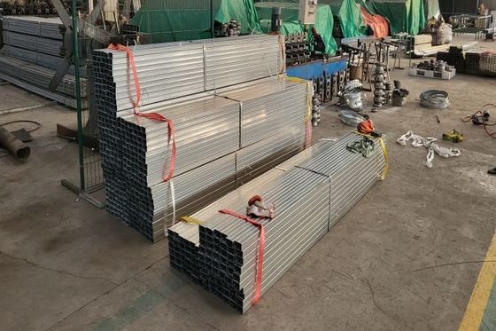 لوله های مربعی گالوانیزه داغ مقاطع توخالی فولاد ISO9001