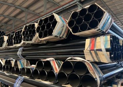 خدمات ضربه ASTM A/ASME SA 53 درجه A B لوله فولادی بدون درز سیاه 0.2-100mm ضخامت