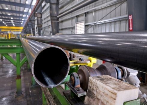 Q195-A572 Gr.50 دقت و قدرت لوله های فولاد کربن / ضد زنگ / آلیاژ با کلاه محافظ انتهای