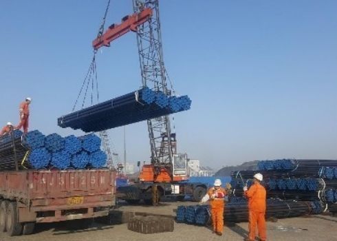 API 5L فولاد مقاومت الکتریکی ERW لوله جوش در سطح برهنه / نقاشی