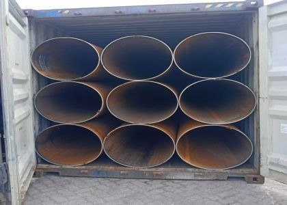 لوله فولادی LSAW ASTM A106 MS لوله فولادی کم کربن