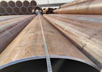 API 5L GRB فولاد درجه LSAW لوله 355.6 - 2320mm OD 200-220g/m2 پوشش روی