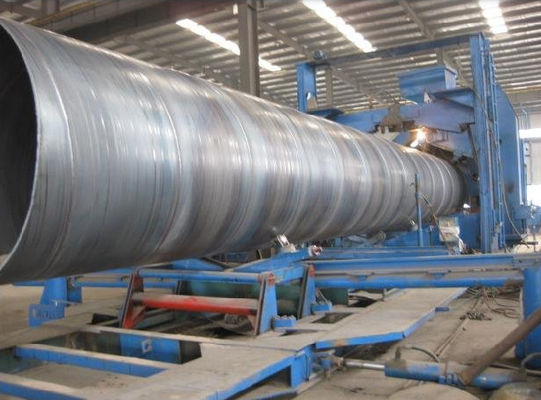 گواهینامه آزمون آسیاب 5mm-25.4mm SSAW لوله فولادی برای تجهیزات ماشین آلات سنگین