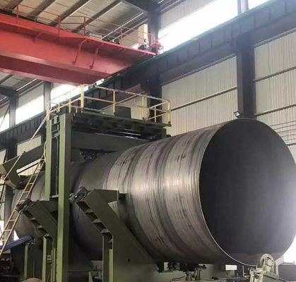 گواهینامه آزمون آسیاب 5mm-25.4mm SSAW لوله فولادی برای تجهیزات ماشین آلات سنگین