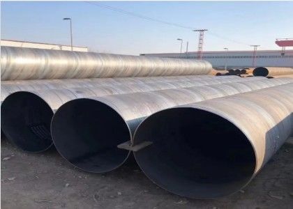 درجه فولاد فرآوری شده سرد SSAW لوله فولادی Q235 Q345 Ss400 سختی قوی