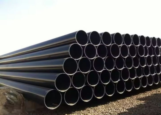 Water Transport Steel Casing Pipe Threaded End Connection and Black Painting