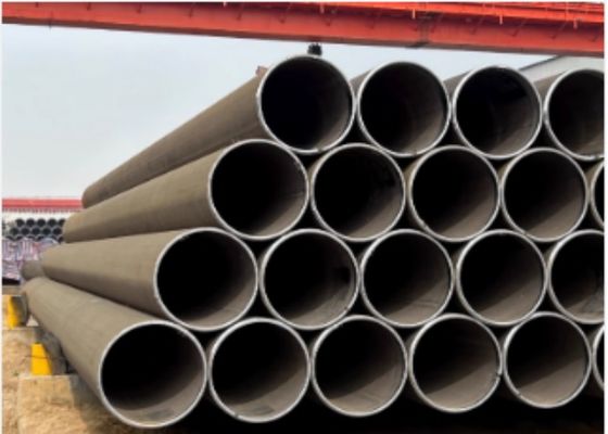 لوله فولادی LSAW X65 با خط جوش طولی و قطر خارجی 355.6mm-2320mm