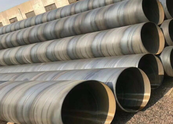 JIS استاندارد SSAW لوله فولادی 5mm-25.4mm ضخامت دیوار برای نفت و ساخت و ساز