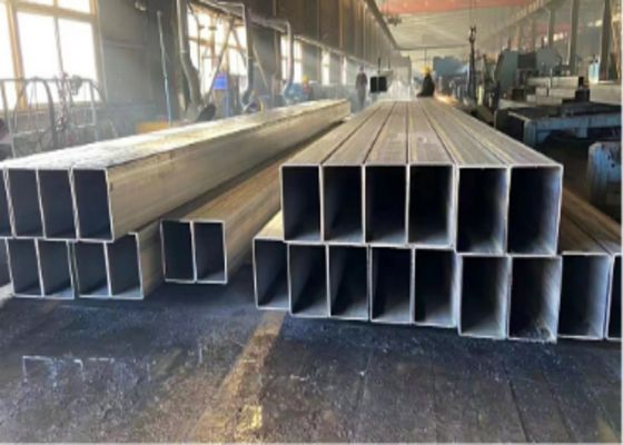 مقاطع توخالی فولادی S235JR با قطر خارجی 15-1000 میلی‌متر، مشکی، مستطیلی