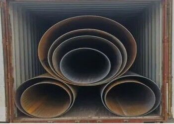 لوله فولادی LSAW با ضخامت دیوار 5mm-50mm و قطر بیرونی 355.6mm-2320mm با پوشش 3PE