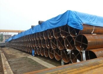 لوله فولادی LSAW با قطر بیرونی 355.6mm-2320mm ضخامت دیوار 5mm-50mm و پوشش 3PE برای حمل مایعات پایدار